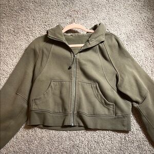 Lululemon Khaki Green Oversized Scuba - rarely worn but no tags
